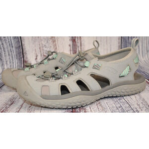 Keen SOLR Grey/Teal Cinch Strap Hiking Water Shoes 1022452 Women's Size 9.5